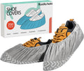Shoe Covers Disposable 200 Pack (100 Pairs), Non-Woven Booties for Shoes, Durable Non-Slip Shoe