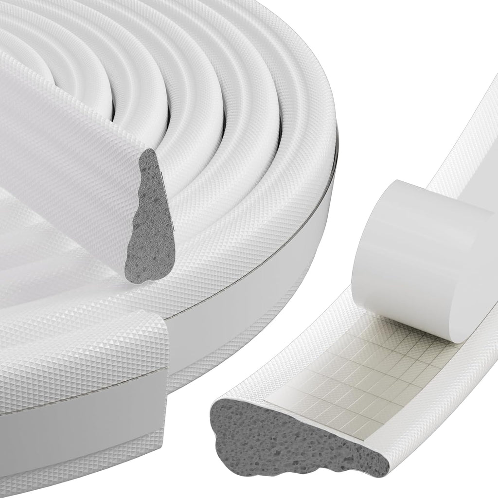 3Pcs×196" Wedge Weather Stripping Door Seal Strip for Door Frame & Window,Self Adhesive Window