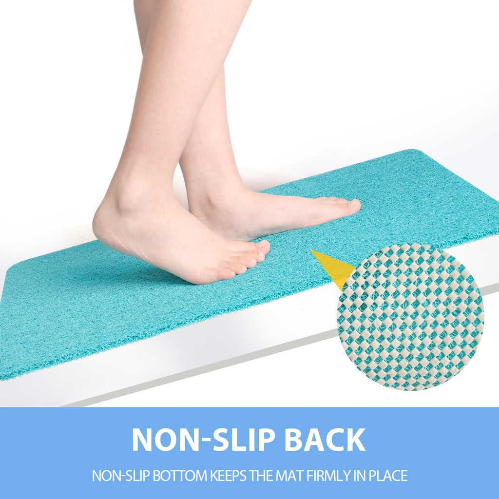 Non-Slip Bathtub Mat, 2 Pack Anti Slip Shower Mat, Fast Drying Bathtub Mats, Foot Scrubber Mat
