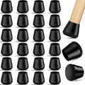 24 PCS Silicone & Felt Chair Leg Floor Protectors for Hardwood Floors - Furniture Pads, Chair Leg
