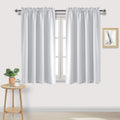 DWCN White Room Darkening Blackout Curtains - Thermal Insulated Privacy Energy Saving Window