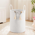 Laundry Basket,Woven Cotton Rope Laundry Hamper,100L for Decorative Storage of Dirty Clothes,Toys