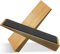 2 Pack Wooden Door Stop - Non-Slip Door Stoppers for Floor - Door Wedges for All Door Types and