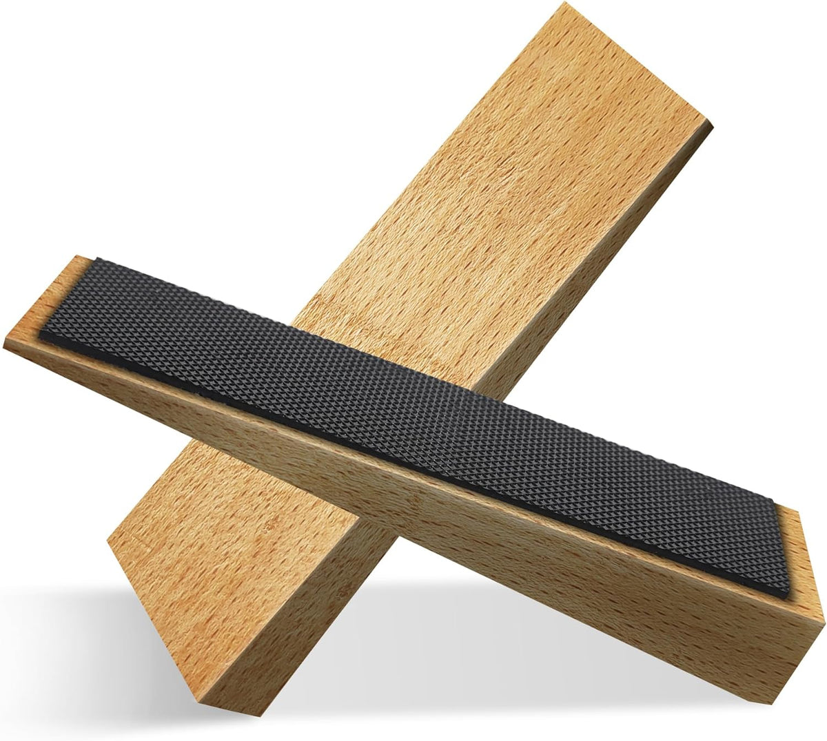 2 Pack Wooden Door Stop - Non-Slip Door Stoppers for Floor - Door Wedges for All Door Types and