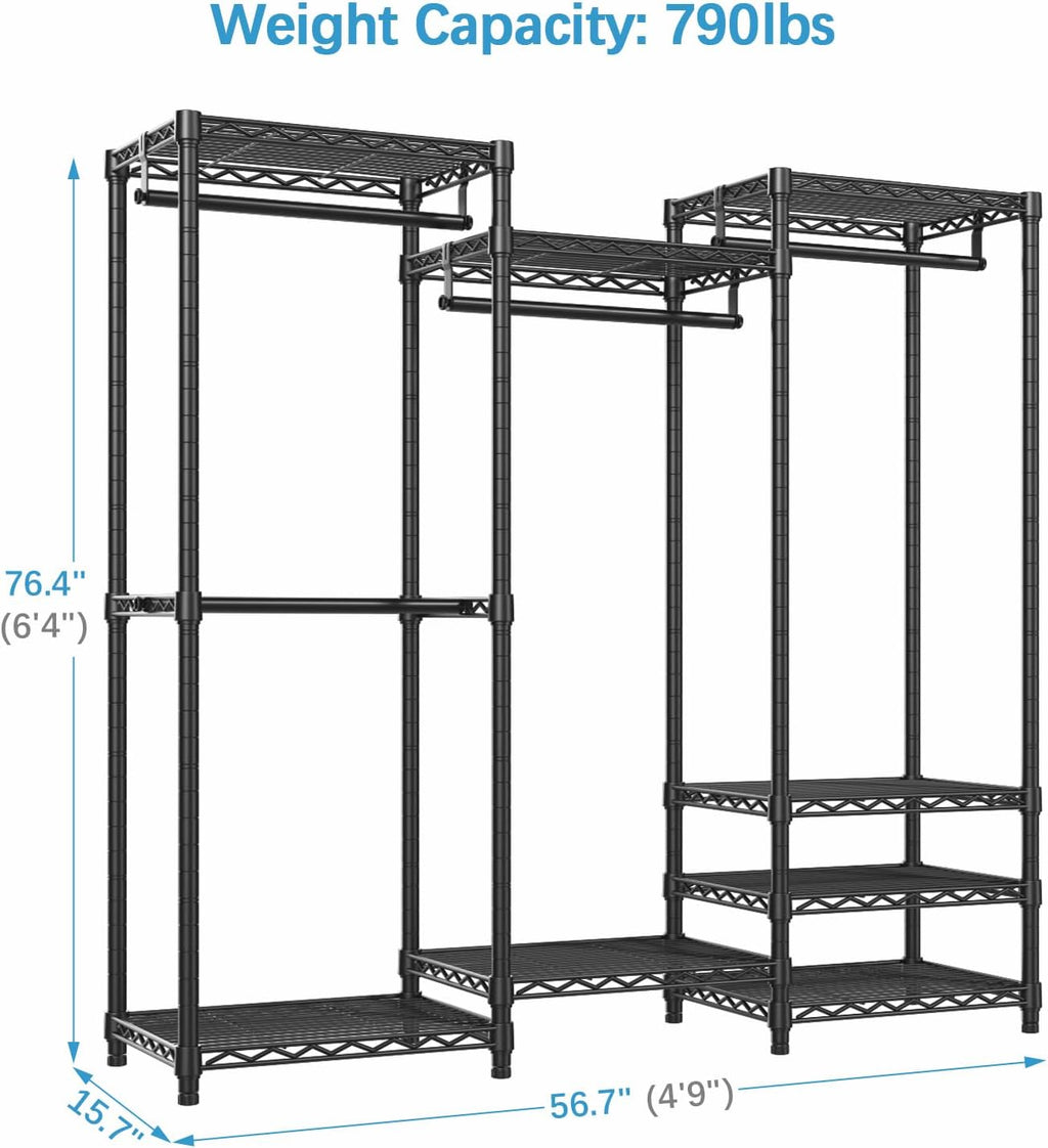 VIPEK V5 Medium Portable Closet Wardrobe Heavy Duty Clothes Rack, Freestanding Closet Metal