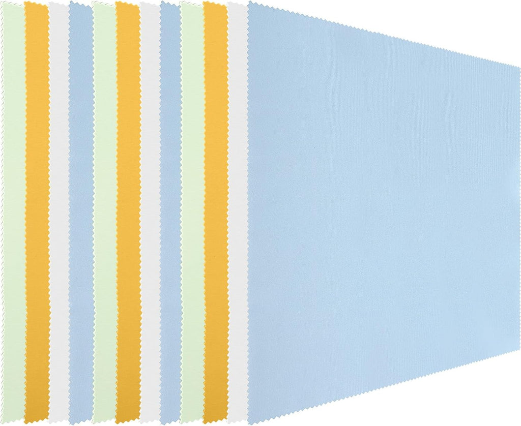 Frienda 12 Pack Large Microfiber Glass Cleaning Cloths 12 x 12 Inch Oversized Sunglasses Cleaning