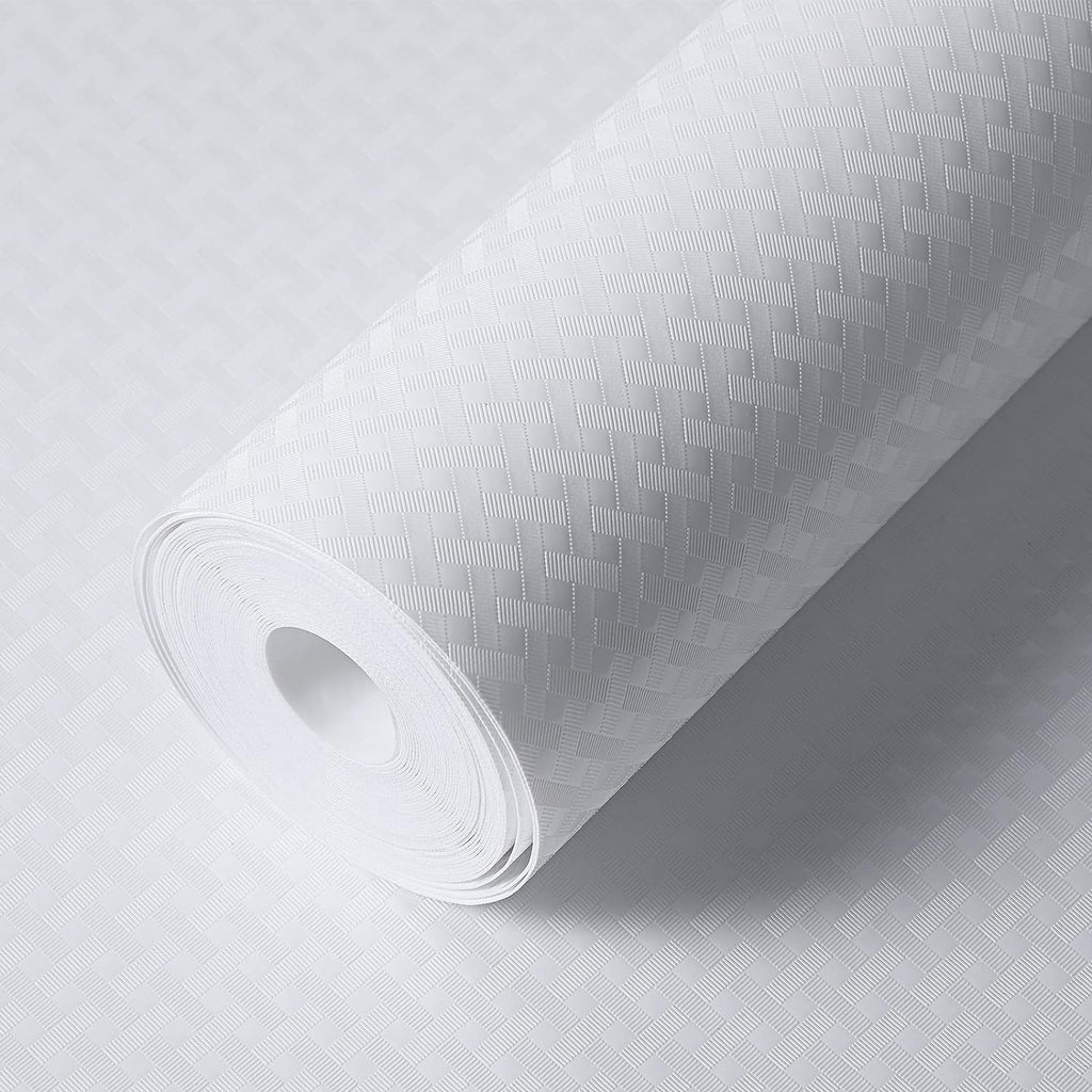 Shelf Liner for Kitchen Cabinets White Liner Waterproof & Oil-Proof Refrigerator Liners Cupboard