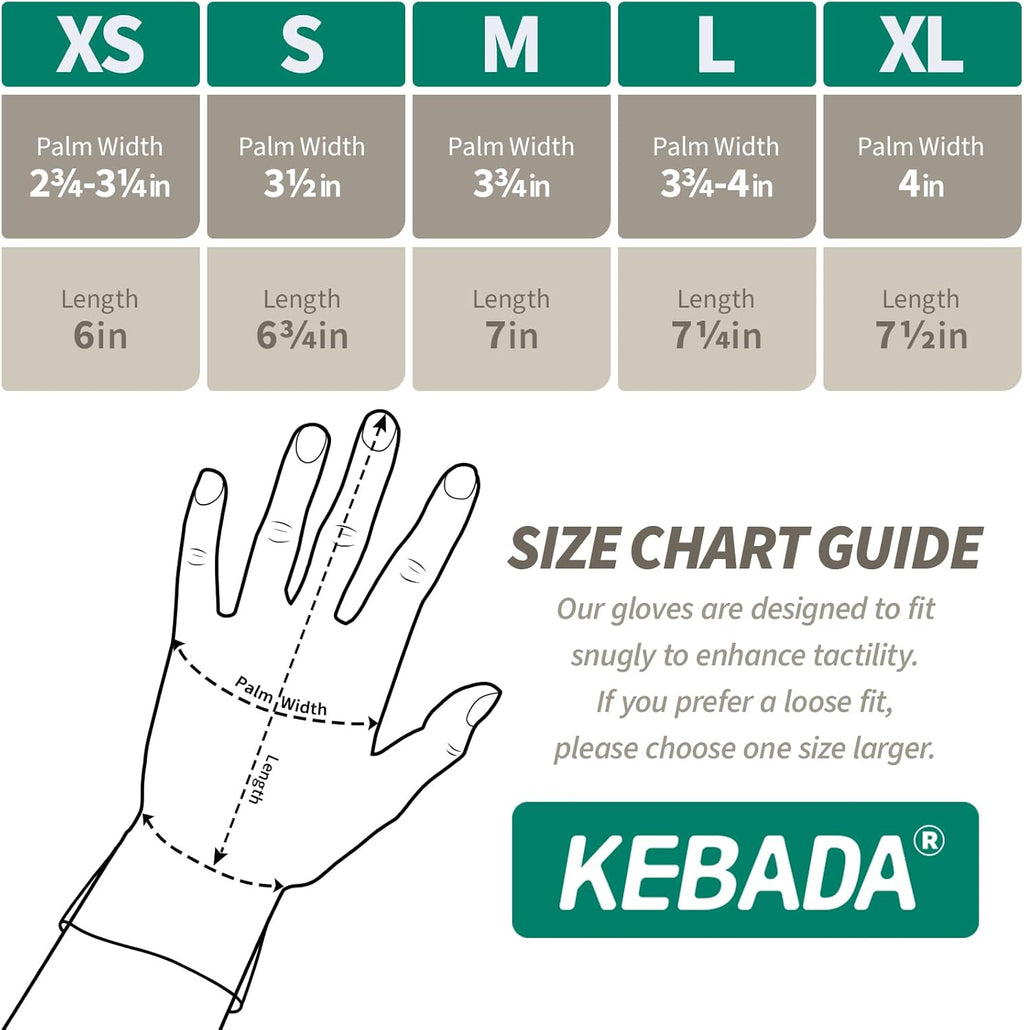 Kebada Work Gloves for Men and Women, Foam Nitrile Coated Safety Gloves with Grip, Ideal for