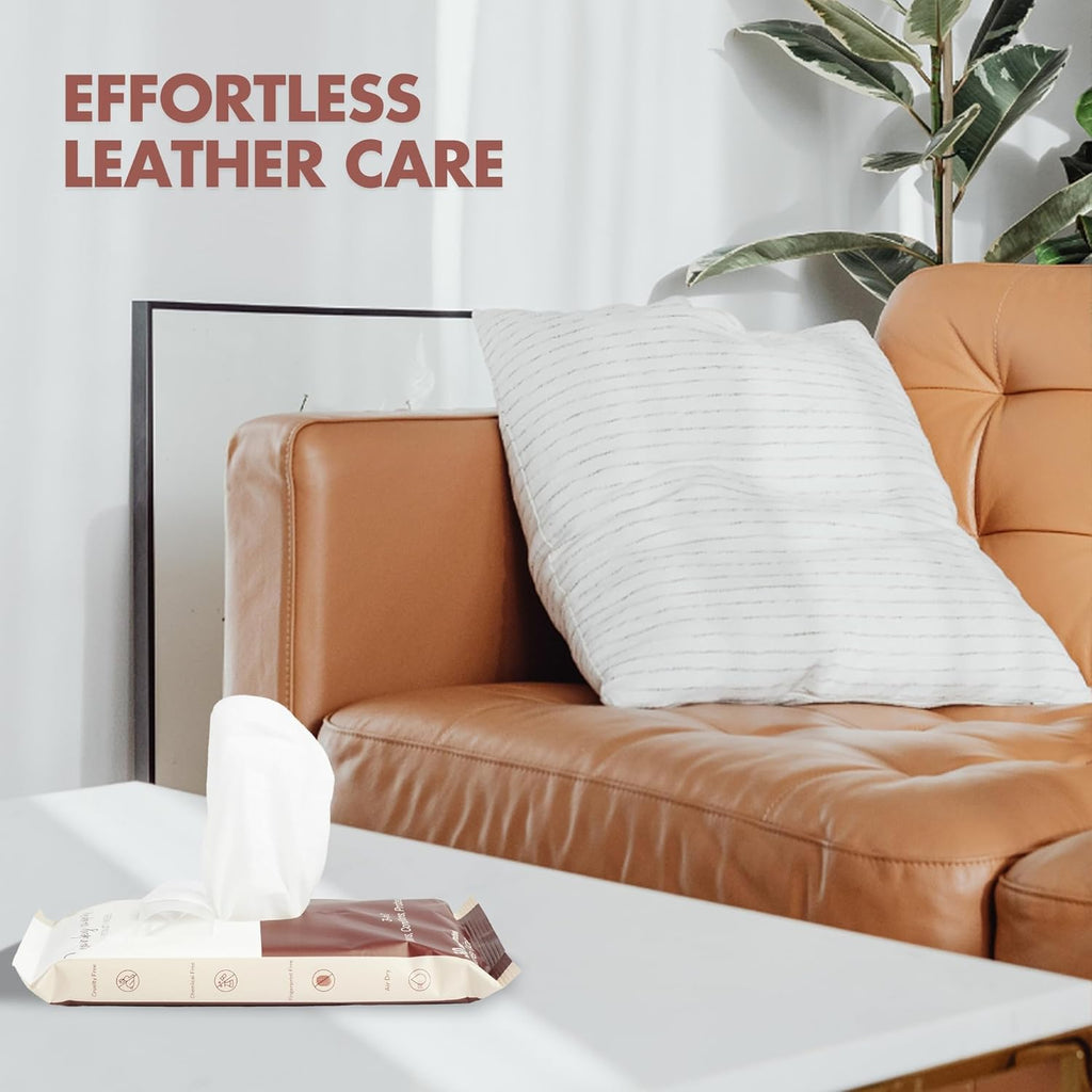 Swanky Leather Wipes - Leather Cleaner and Conditioner for Purses, Shoes, Furniture Polish & Car