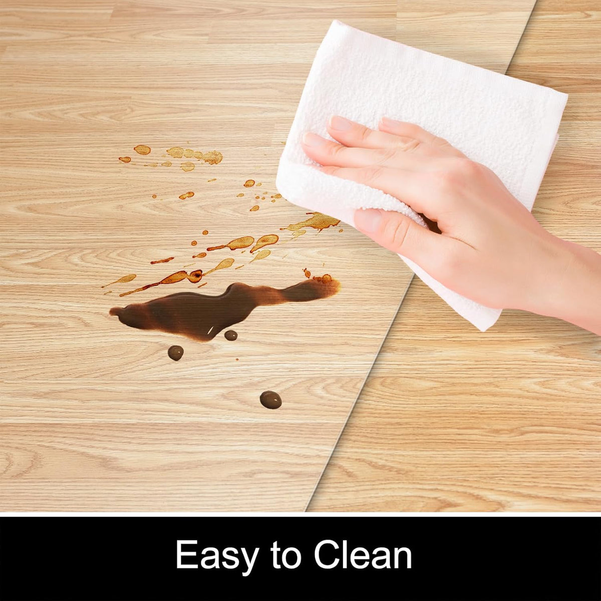 Kuyal Chair Mat for Hardwood Floor,46 x 53 inches Rectangle Desk Durable Wood/Tile Protection Mat