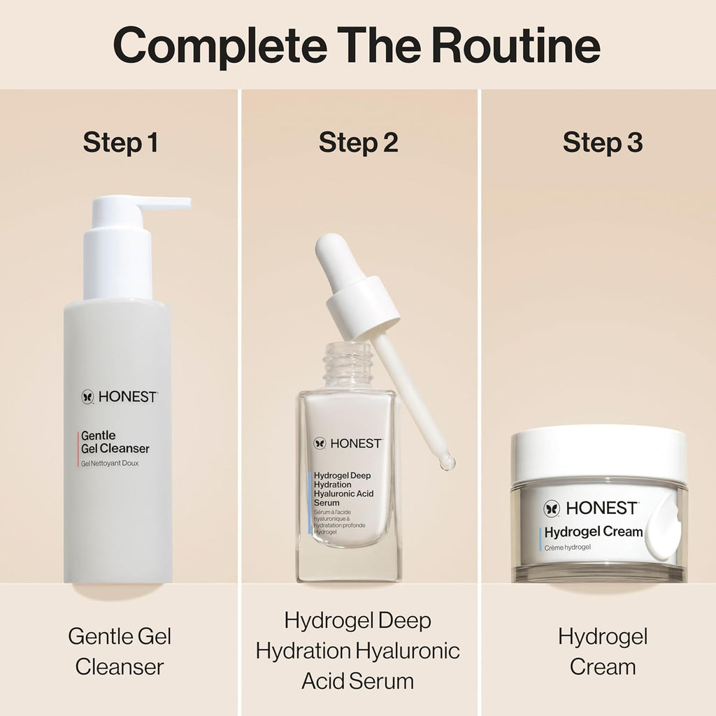 Honest Beauty Gentle Gel Daily Face Cleanser | Calms, Refreshes, + Hydrates | Vegan + Safe for