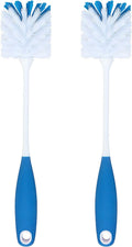 PHYEX 2 Pack Long Handle Bottle Scrubbing Brushes, Water Bottle Cleaner for Washing Glasswares