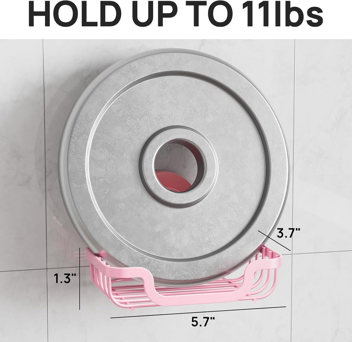 LEVERLOC Soap Dish, Soap Bar Holder for Shower Suction Cup Wall Mounted, Stainless Steel