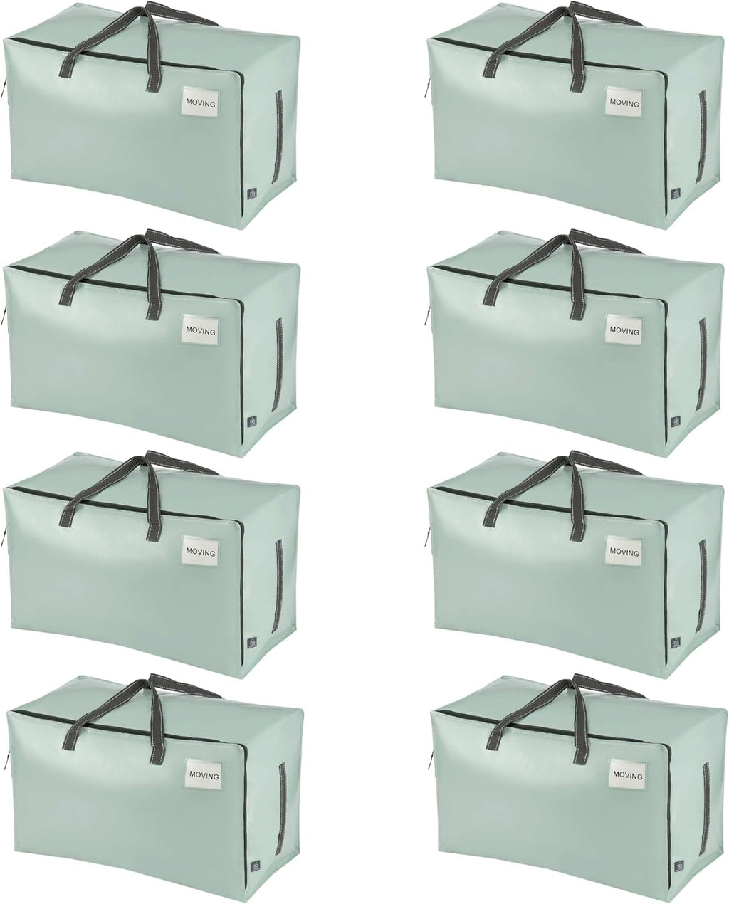 VENO 8 Pack Moving and Storage Bags, Heavy Duty, Alternative to Moving Boxes, Large Packing Totes