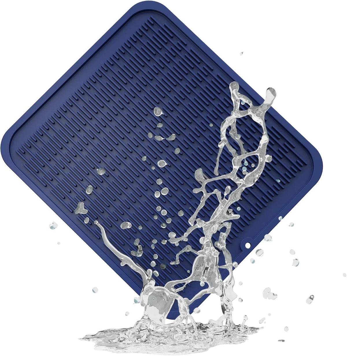 ZLR Silicone Dish Drying Mat for Kitchen Counter, Eco-Friendly Fast Dry Dish Mat, Easy Clean Multi