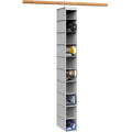 Simple Houseware 10 Shelves Closet Hanging Shoe Organizer, Gray
