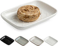 Gomakren Soap Dish for Shower, Ceramic Soap Dishes for Bar Soap Sponge, Shower Soap Holder Saver