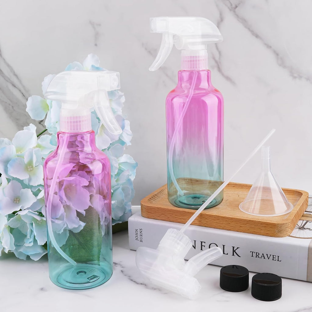 Plastic Spray Bottle 16.9oz Empty Spray Bottles Refillable Container Trigger Sprayer for Cleaning