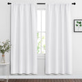 RYB HOME Window Decor Kitchen Curtain Drapes - 50% Blackout Thermal Insulated Curtains Set Rod