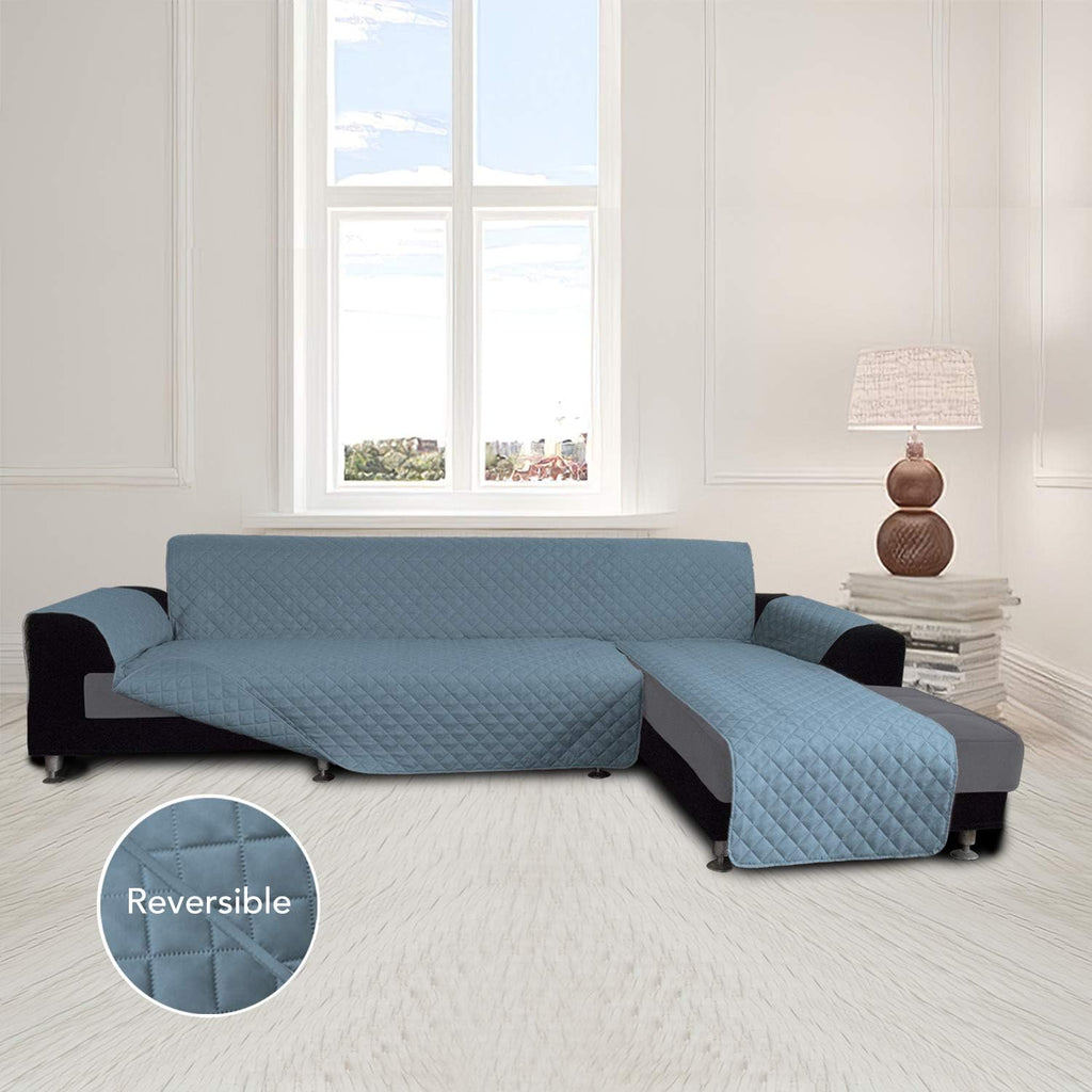 Easy-Going L Shape Sofa Slipcover Sectional Couch Cover - Reversible Chaise Lounge Furniture