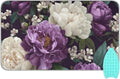 Rose Floral Purple and White Ironing Mat for Table top Portable Ironing Pad Blanket for Washer