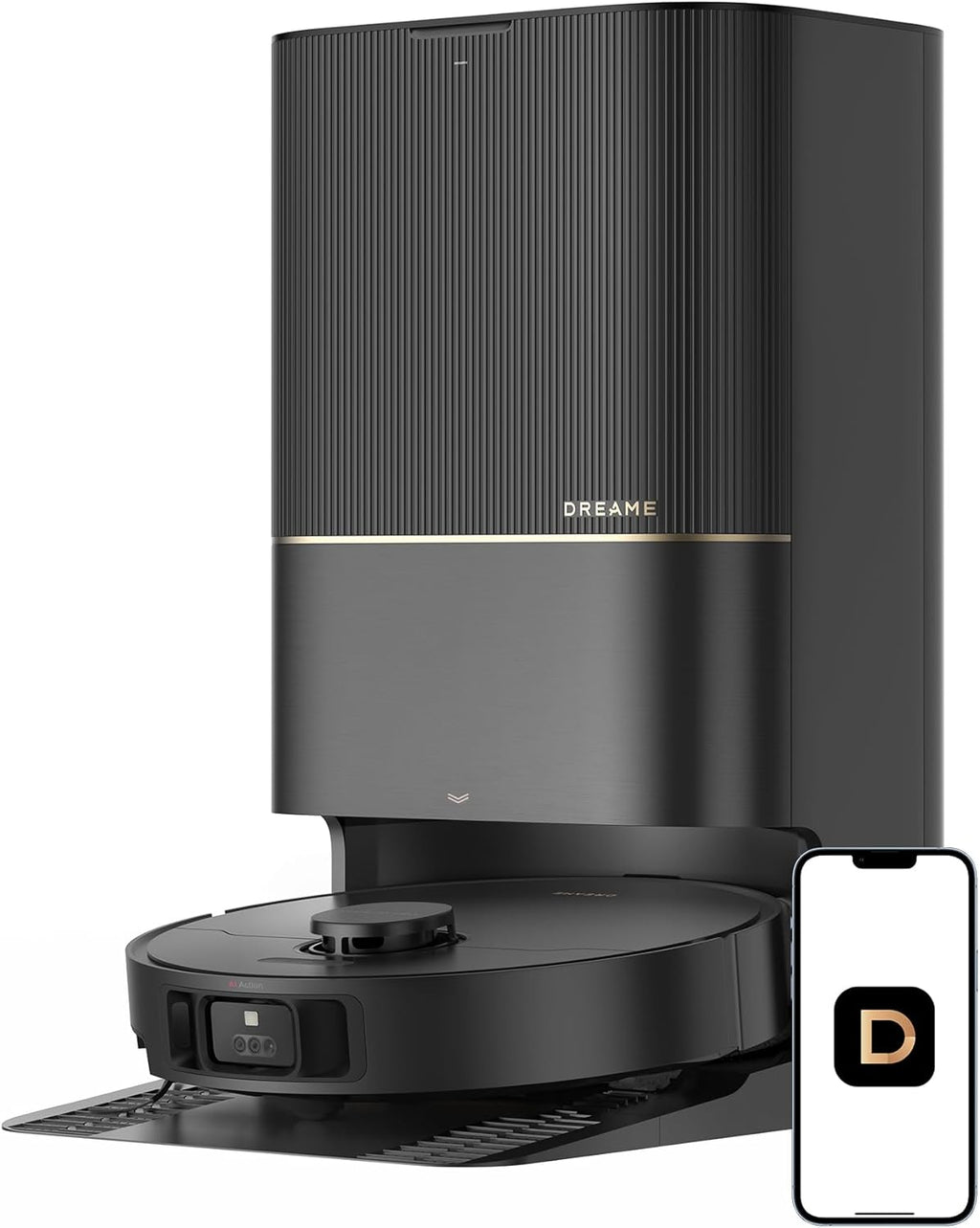 DREAME X40 Ultra Robotic Vacuum with Removable & Liftable Mop, 12,000Pa Suction, Side Brush