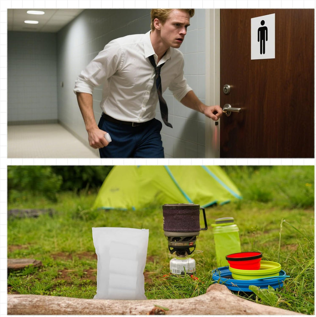 10 Pack Toilet Seat Covers Disposable with 4 Pack Portable Toilet Paper, Large Waterproof Potty