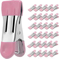 Clothes Pins Heavy Duty 30 Pack - 2.17 Inch Metal Chip Clips, Clothespins for Photo Drying