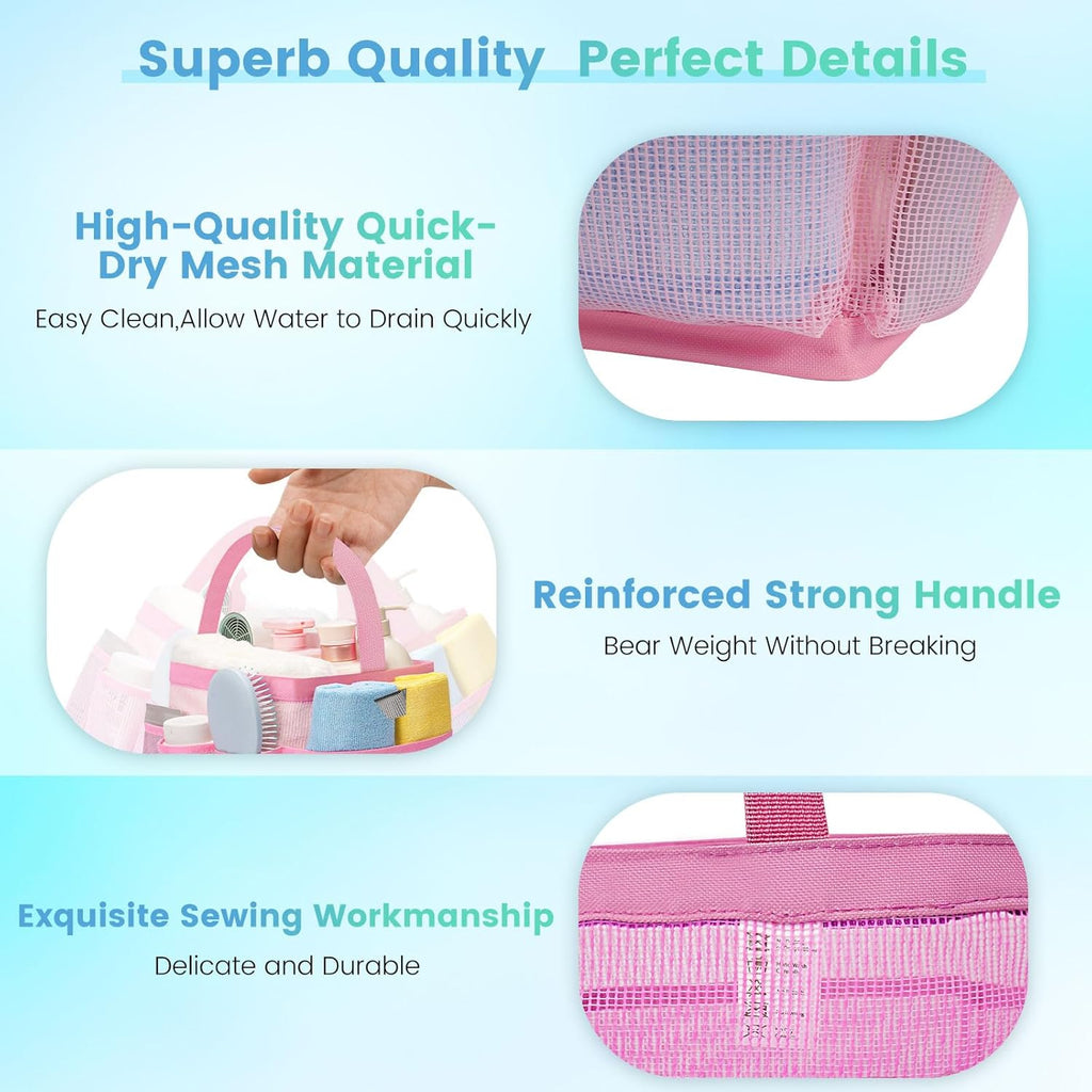 Shower Caddy Portable for College Dorm Room Essentials for Girls with 9 Pockets,Large-Capacity
