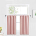 RYB HOME Blackout Curtains for Kitchen, Small Window Curtains Blinds, Thermal Insulating Drapes for