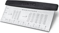 HULISEN Large Bench Scraper for Baking, 10 inch Dough Pastry Scraper with Measuring Scale