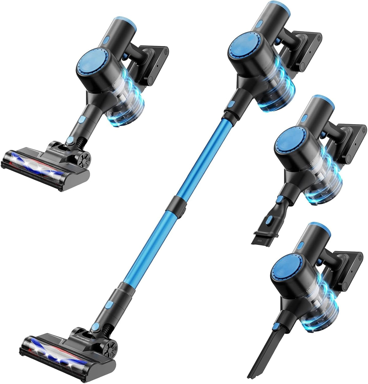 Cordless Vacuum Cleaner with 35kPa Suction Vacuum Cleaner, Lightweight Stick Vacuum Cordless for