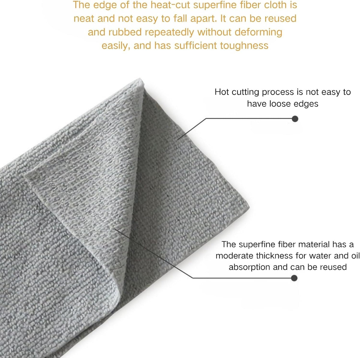 Microfiber Cleaning Cloths 100 Pack Microfiber Towels Hanging Bags 8.7x8.7 in, Lint Free, Streak