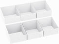 DIMJ Closet Storage Bins 6 Pack - Fabric Trapezoid Organizer Bin, Foldable Storage Baskets for