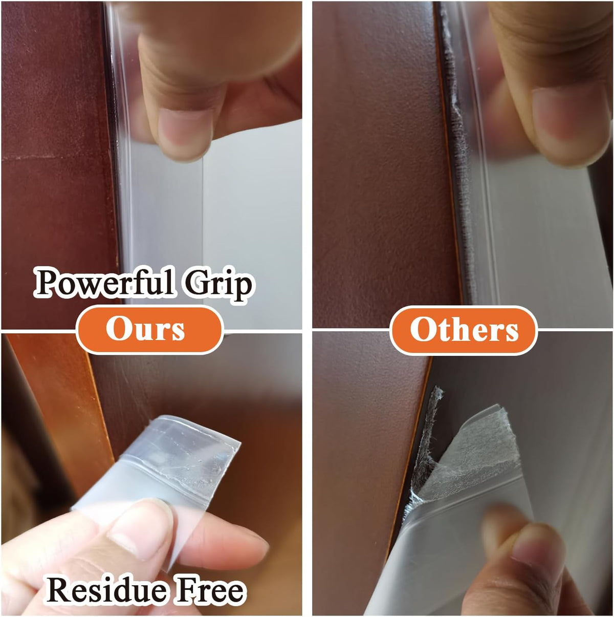 No Residue 32.8FT Door Weather Stripping Door Seal Strip, Silicone Sealing Sticker Sealing Tape for