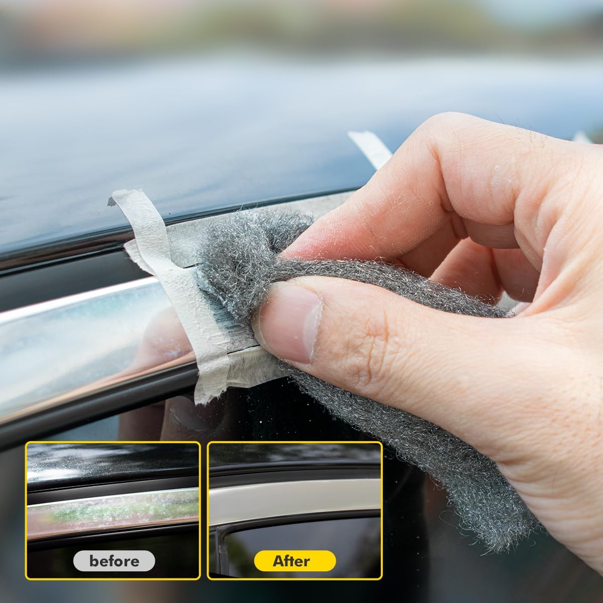 Metal Polish Restorer and Protectant, Chrome Cleaner and Polish for Cars, Removes Oxidation and
