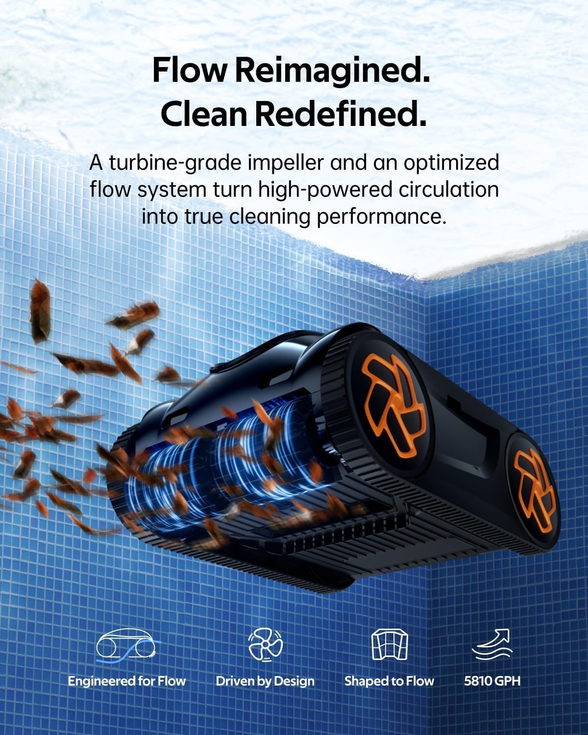 (2025 Upgrade) iGarden Pool Cleaner K80, 8H Runtime, Robotic Cordless Pool Vacuum, Smart
