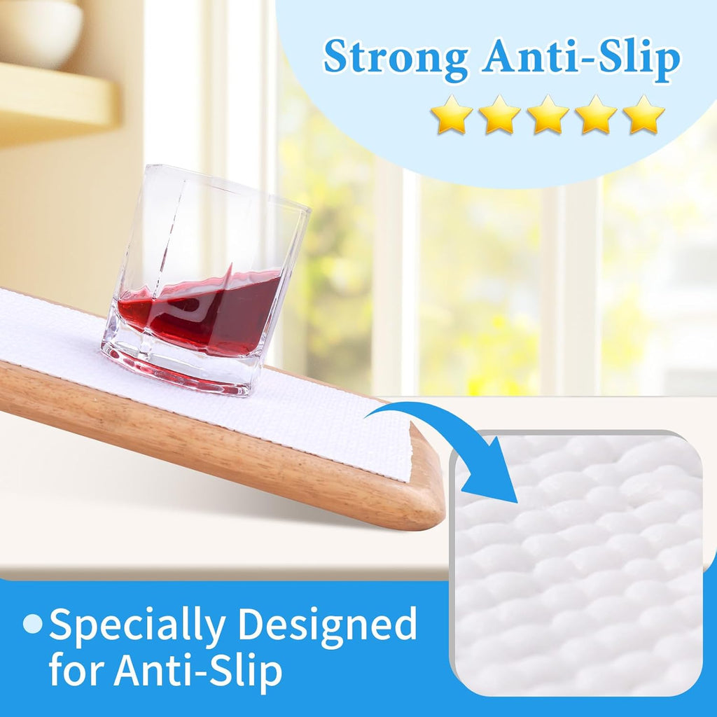 Shelf Liners for Kitchen Cabinets 17in x 30FT Non Adhesive Drawer Liner White Thickened Shelf Liner