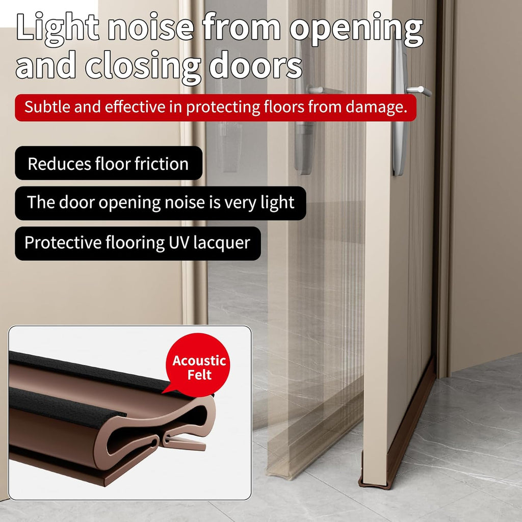 New Upgrade 36.6 inch Under Door Draft Stopper Free Cutting Length， for Bottom of Door，Under Door