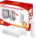 Hanging Vacuum Storage Bags For Clothes With Hand Pump,Coat Storage Bag Hanging,Vacuum Bags For