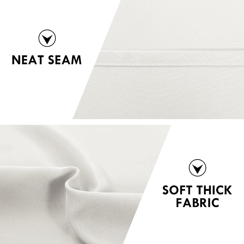 DWCN Blackout Curtains for Living Room Thermal Insulated, Energy Saving & Noise Reducing Bedroom
