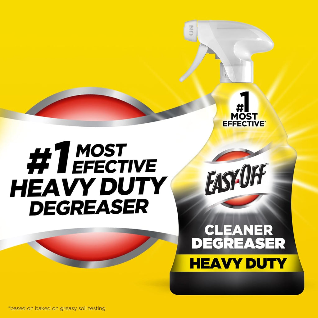 Easy-Off Heavy Duty Degreaser Cleaner Spray, Kitchen Degreaser, 32 Oz
