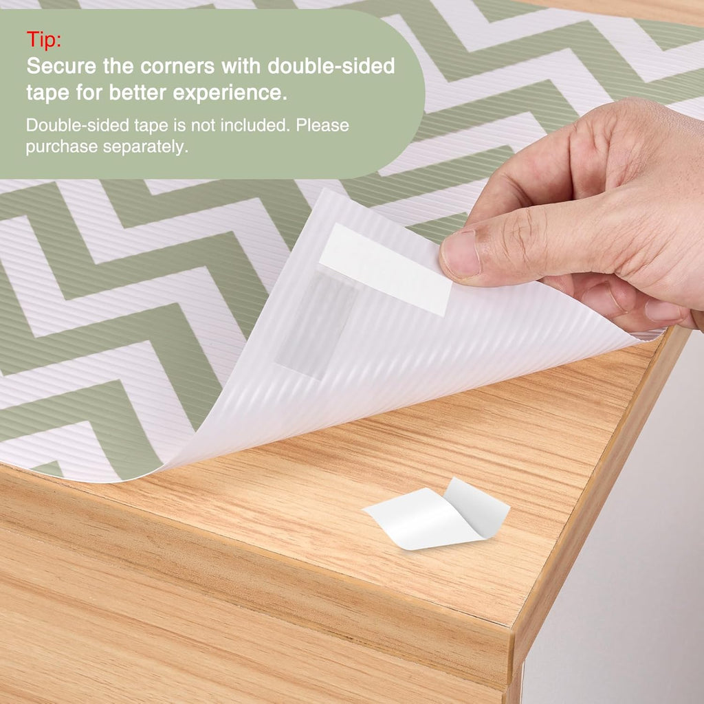 Glotoch Shelf Liner 12" x 20FT Non Adhesive Refrigerator, Kitchen, Drawer Liners, Waterproof and