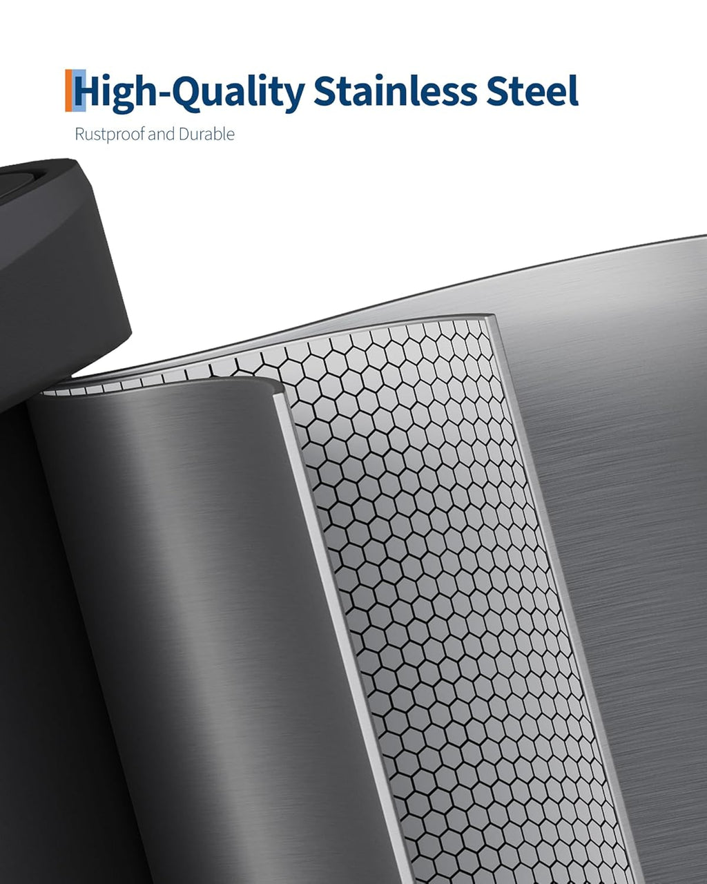 Garvee 21 Gallon / 80 Liter Stainless Steel Trash Can with Lid, Large Garbage Can for Kitchen