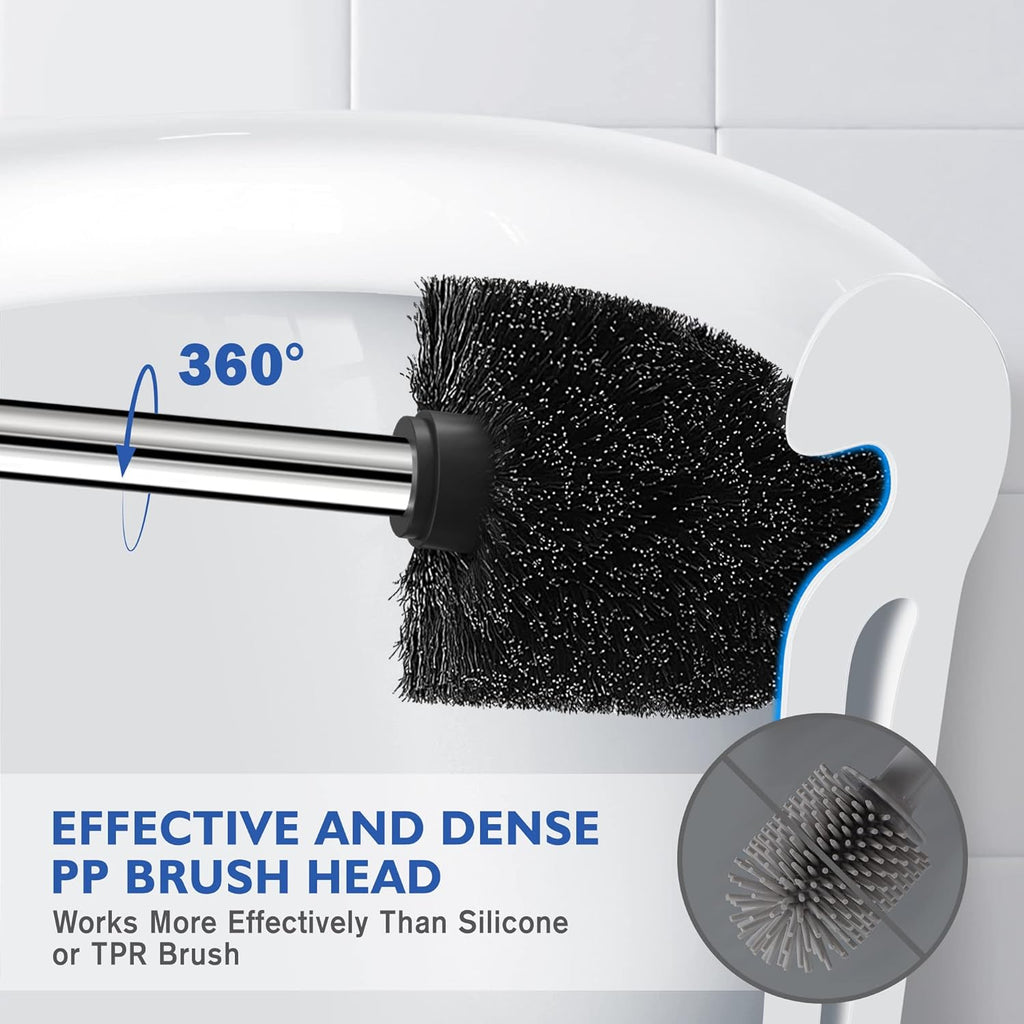 Toilet Brush and Holder, Toilet Brush 304 Stainless Steel, Toilet Bowl Brush for Bathroom