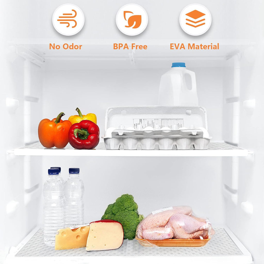 Shelf Liners for Kitchen Cabinets Refrigerator Liners Waterproof Kitchen Cupboard Liner Non-Slip