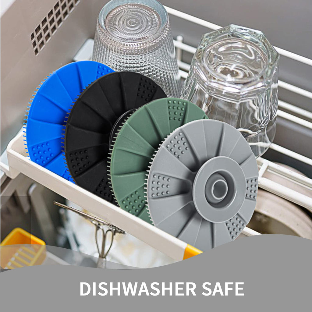 Silicone Dish Scrubber, Non-Scratch Scrub Spong for Washing Dish, Pot, Pan