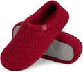 HomeTop Women's Fuzzy Curly Fur Memory Foam Loafer Slippers with Polar Fleece Lining