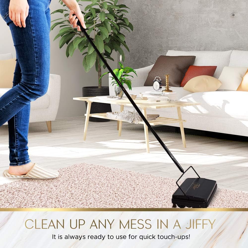 Fuller Brush 17033 Electrostatic Carpet & Floor Sweeper - 9" Cleaning Path - Lightweight - Ideal