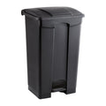 Safco Step On Plastic Trash Can with Foot Pedal, 23 Gallon Garbage Can for Kitchen, Indoor or